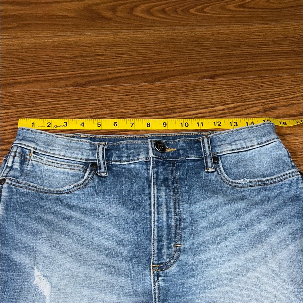 NWOT WRANGLER TEXAS TECH "RETRO" WESTERN DENIM HIGH RISE CUT OFF SHORTS SIZE 7 - Picture 4 of 6